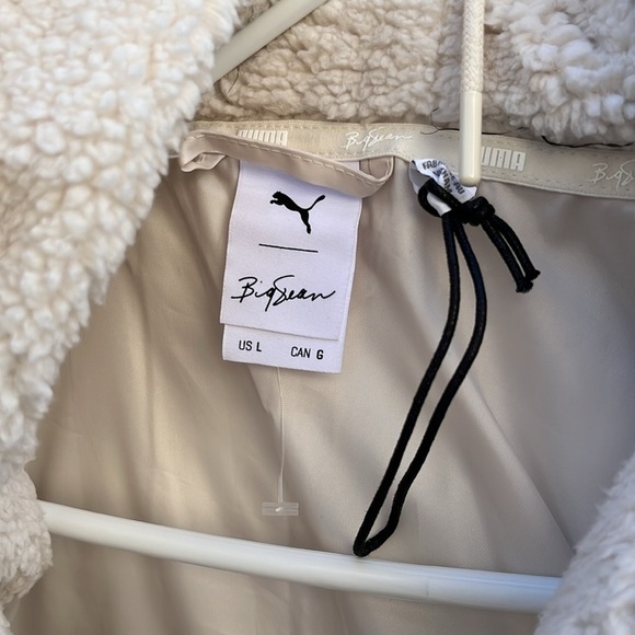 NWOT PUMA X Big Sean Puffer Jacket With Hoodie Birch Beige Men’s Large F… - Picture 7 of 15